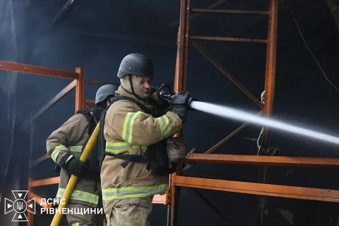 Масштабна пожежа та четверо постраждалих: наслідки атаки на «Епіцентр» на Рівненщині (фото)