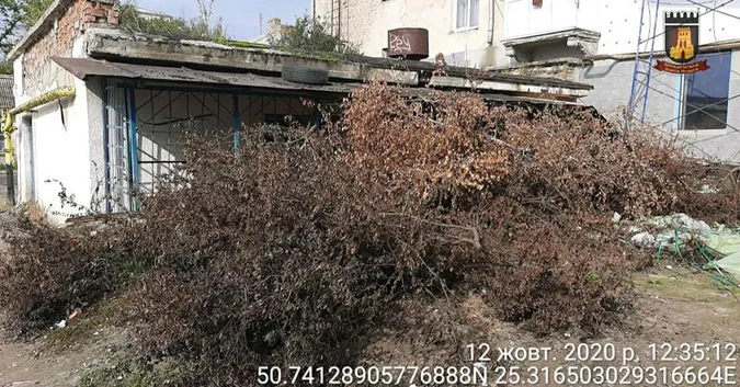 У Луцьку без дозволу встановили сходи і накидали поруч сміття