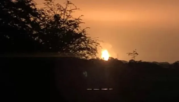 У Британії блискавка влучила в резервуар для біогазу