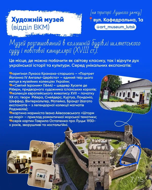 Попсові і не дуже: назвали топ-13 музеїв Луцької громади