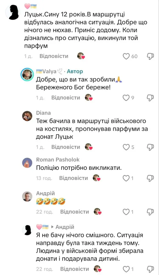 На Волині – паніка через «отруйні» парфуми за донат (фото)