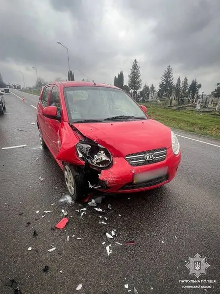 На Володимирській у Луцьку – ДТП за участю трьох авто (фото)