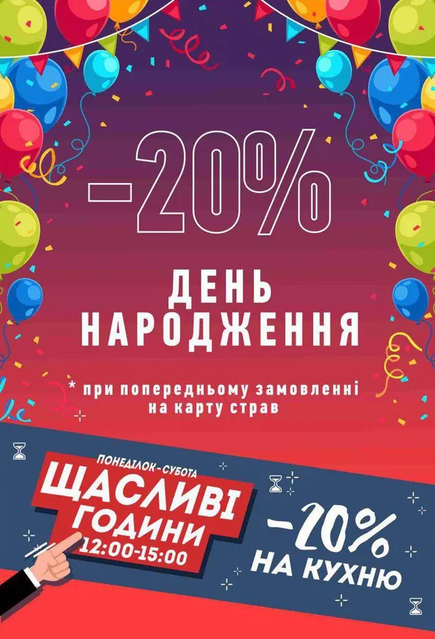 У Ring Cafe – знижки для іменинників*