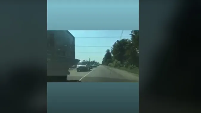 Автотягучка на Світязь: у Любомлі утворилися затори (відео)