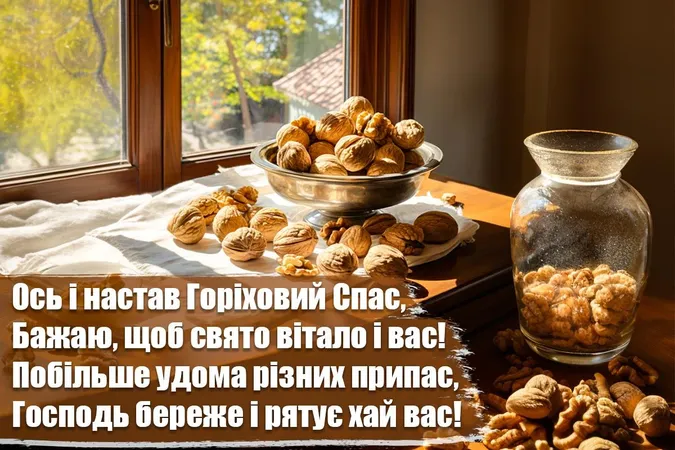 Горіховий спас: що треба знати про свято та вітальні картинки