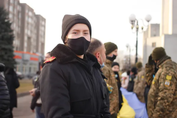 Прапори та сотні людей: як у Луцьку святкували День єднання (фото, відео)