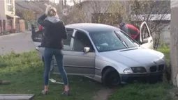 У Луцьку водій на "бесі" в'їхав у будинок (фото)