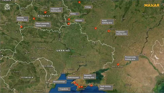 Росія продовжує активно нарощувати війська на кордонах України (фото)