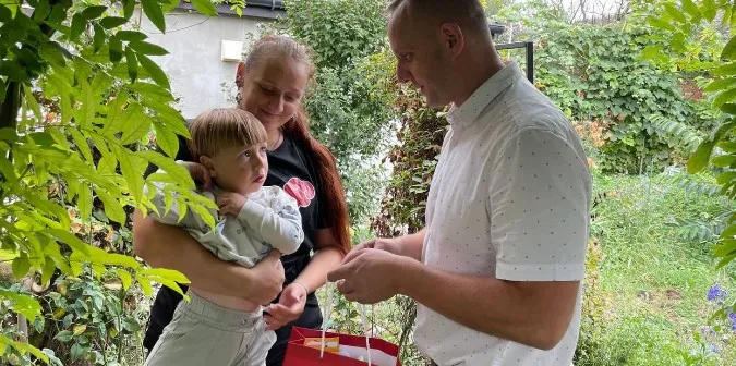 Сина загиблого Захисника привітали із днем народження (фото)