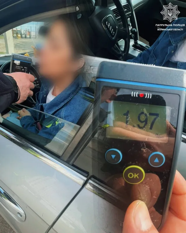 Перевищила норму у 10 разів: у Ковелі затримали п'яну водійку