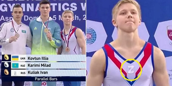 Російський спортсмен вийшов на п’єдестал з літерою Z і викликав суворий осуд
