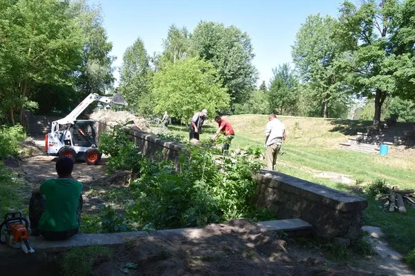У луцькому парку видаляють аварійні дерева (фото) 