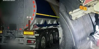 Збив огорожу та втік: поблизу Луцька патрульні розшукали п'яного водія вантажівки (фото)