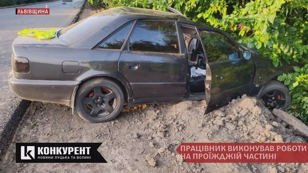 Волинянин на Audi збив на смерть дорожнього робітника (фото, відео)