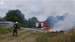 На Волині рятувальники загасили 5 пожеж: що горіло (фото)