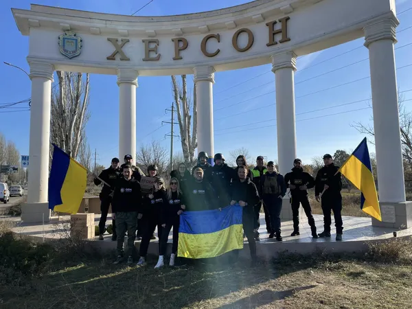 The American foundation was one of the first to bring aid to liberated Kherson