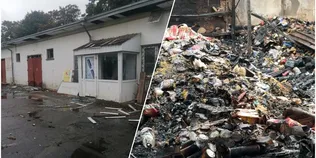 Суцільне згарище: як виглядає місце влучання дрона у Луцьку на другий день після атаки (фото)
