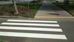 Зебра з'їхала: у Ковелі мешканців насмішила нова дорожня розмітка (фото)