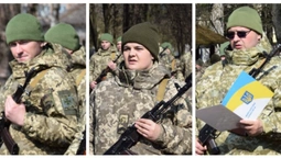 Мобілізовані та контрактники, чоловіки та жінки: у Луцьку склали присягу прикордонники (фото)