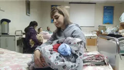 Військову, яка народила малюка 1 січня у Луцьку, виписали з  пологового (відео)