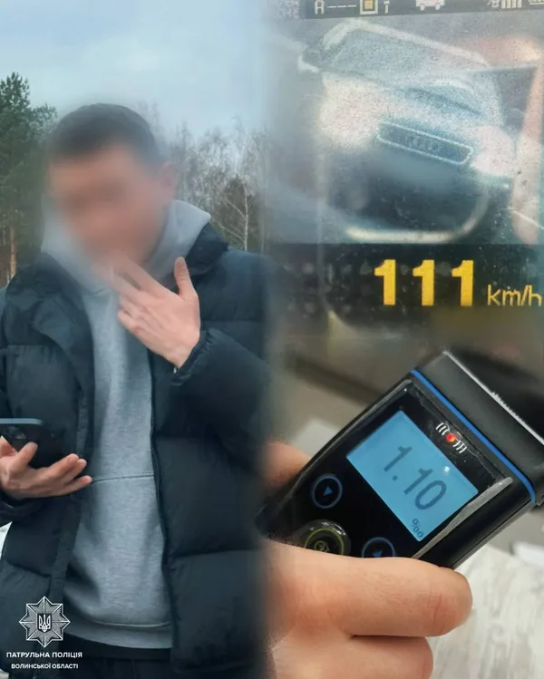 Перевищив швидкість вдвічі: у Ковелі зловили п'яного водія