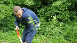 У Луцьку невідомі знищили фруктовий сад, який посадив відомий блогер (відео)
