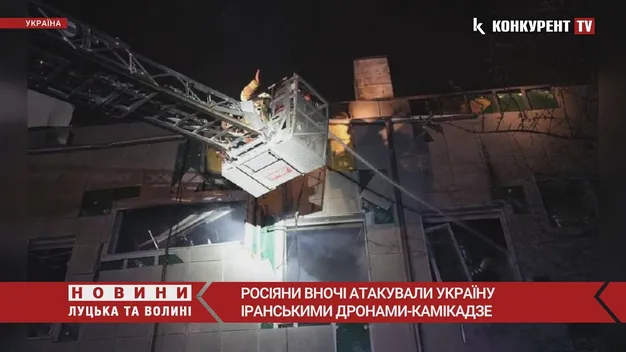 Вночі ворожий безпілотник влучив у приватне підприємство в Дніпрі (відео)