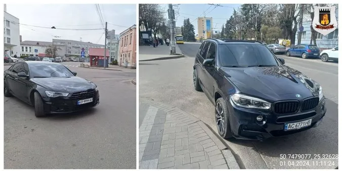 Луцькі муніципали оштрафували водіїв за неправильну парковку