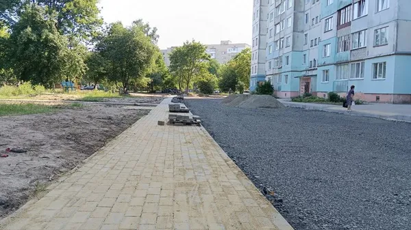 Прибудинкова територія на вулиці Ветеранів,1. Фото: Суспільне Луцьк