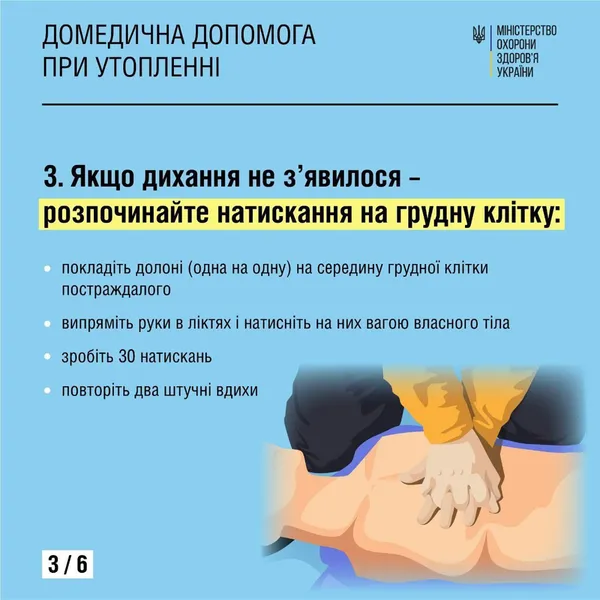 Як правильно рятувати людину, яка тоне: поради волинських лікарів