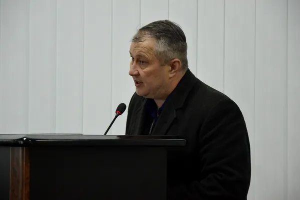Представник автозаводу «Богдан» висловлює позицію мітингувальників