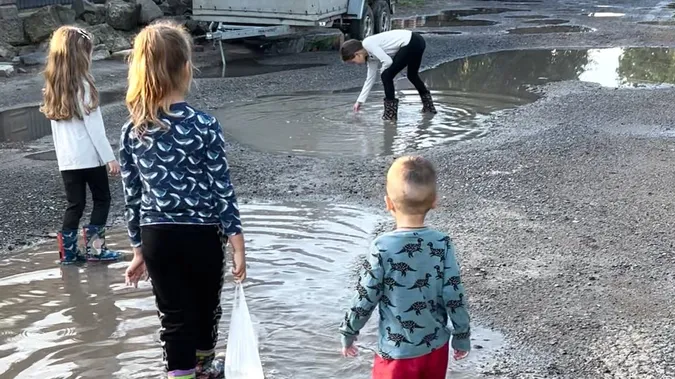 Ями, болото після дощу і жодного тротуару: у Луцьку жителі Степової чекають на ремонт дороги (фото, відео)