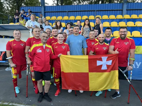 Луцькі «Хрестоносці» здобули першу перемогу у чемпіонаті України з ампфутболу (фото)