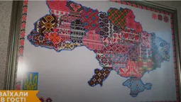 На Волині бережуть вишиту карту України із зашифрованим таємним кодом (відео)