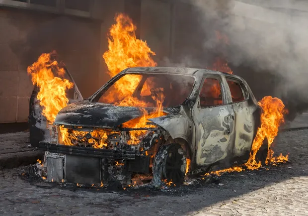 У Володимирі горів автомобіль