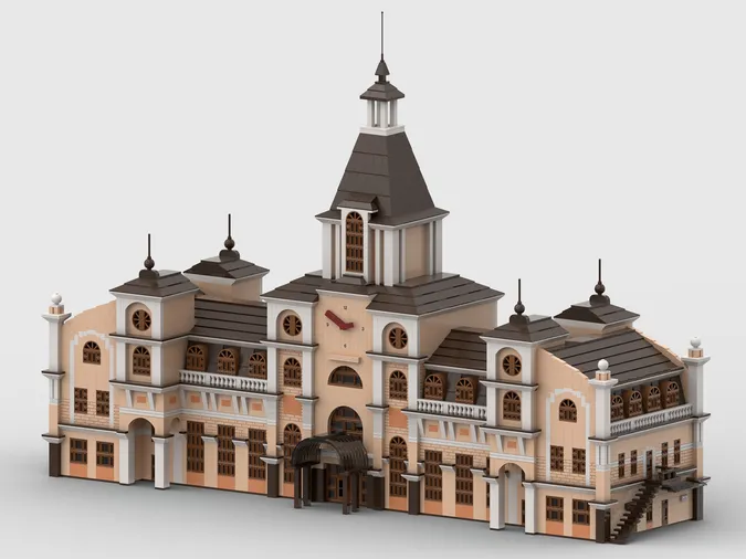 Показали Lego-версію вокзалу Луцька (фото)