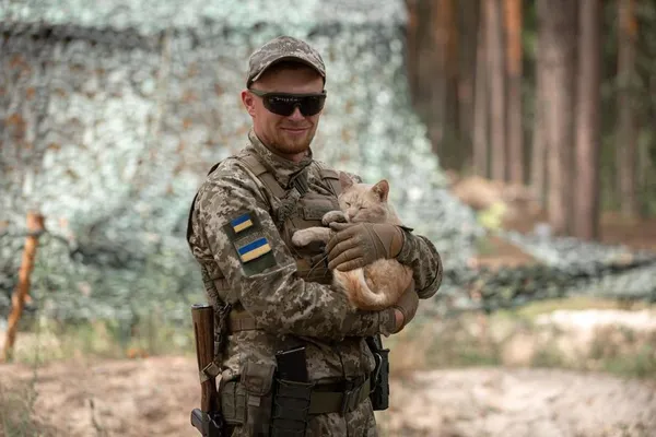 Наймиліший захисник: котик на псевдо «Сметана» служить на північних кордонах (фото)