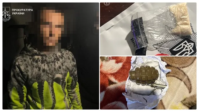 На Ковельщині затримали збувача канабісу, у якого під час обшуку знайшли бойову гранату (фото)