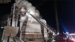 У Володимирі горіла зерносушарка (фото)