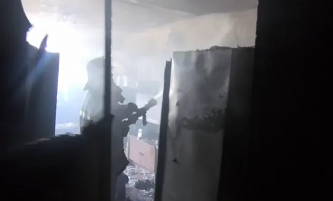 На Волині з вогню врятували пенсіонера (відео)
