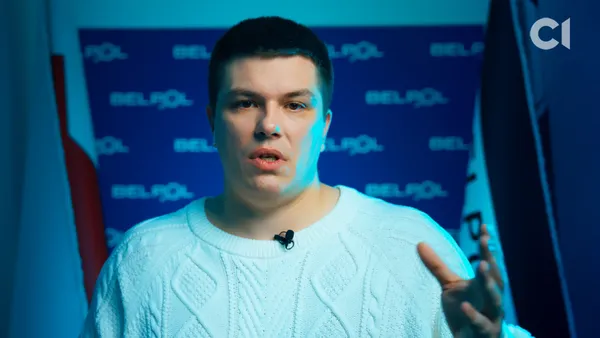 Представник білоруської організації BelPol Володимир Жигар