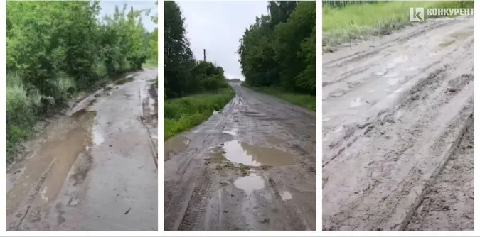 Дорогу в селі на Волині вщент зруйнували фури, які возять пісок з кар'єру (відео)