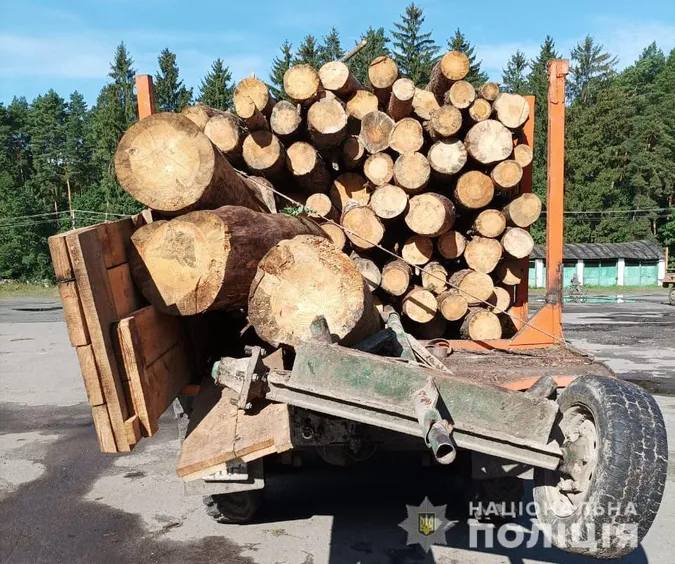 На Волині селяни почубилися з поліцією через деревину (фото, відео)