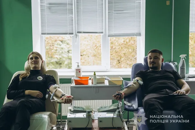 Близько сотні поліцейських Волині здали кров для поранених військових і цивільних (фото)