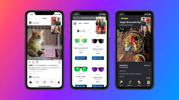 У Facebook Messenger можна під час відеодзвінка ділитись екраном