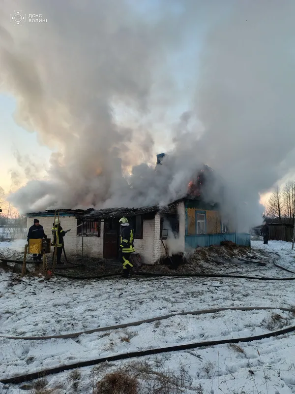 На Ковельщині в пожежі загинув чоловік (фото)