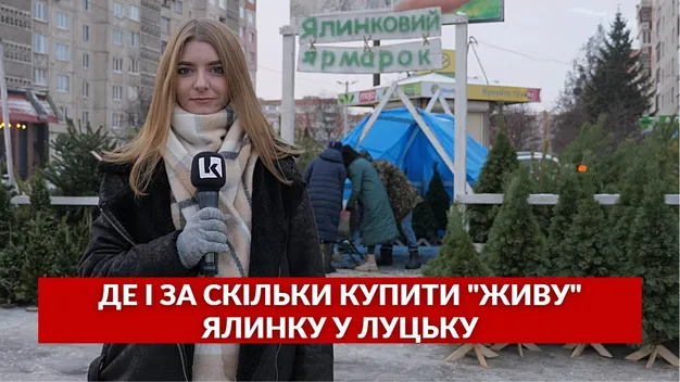 Ялинковий ярмарок у Луцьку: де та за скільки можна купити атрибут свята (відео)