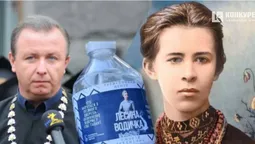 «Що далі?»: проректора ВНУ обурила наліпка «Лесина водичка» на пляшці (фото)