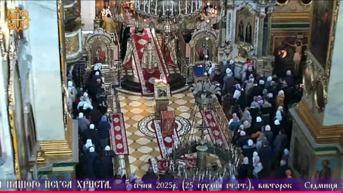 У Почаївській лаврі на Тернопільщині святкують Різдво одночасно з Москвою