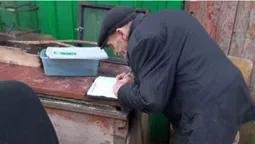 Змусили прибрати: лучанин зливав фекалії у двір (фото)